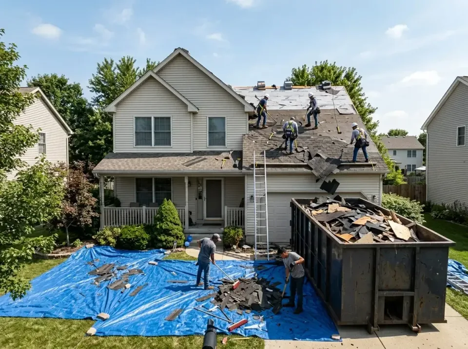 roof-replacement-debris-remova-004 — frequently asked questions, Cheapest Dumpster Rentals in Highland Village, TX